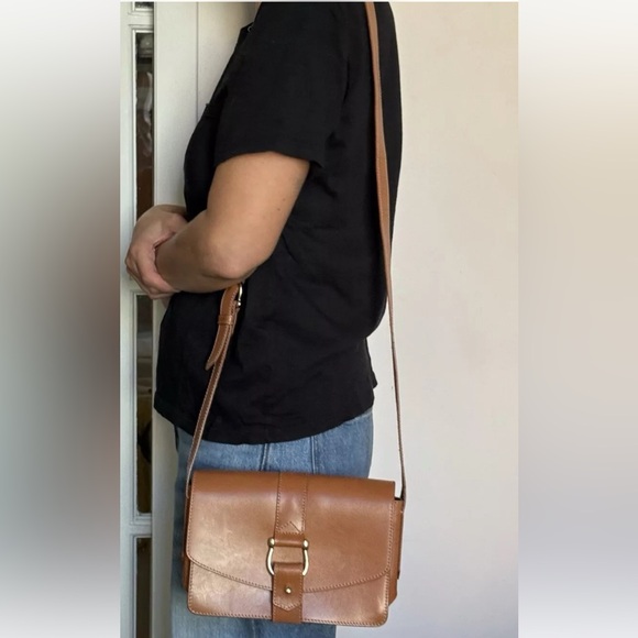 &Other Stories Brown Shell Leather Bag - Picture 3 of 12